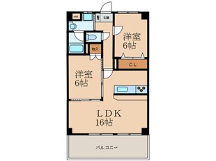 コンフォート・スクエア安部山の物件間取画像